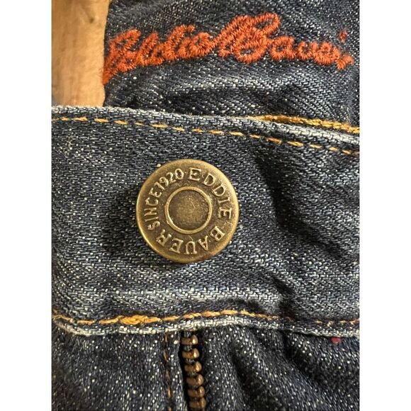 EDDIE BAUER Flannel Lined Jeans Men's Size 40X30 Blue Straight Leg Relaxed Fit - Picture 16 of 16